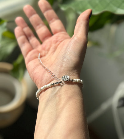 White Jade Bracelet – käsintehty rannekoru luonnonkivillä 🤍💚