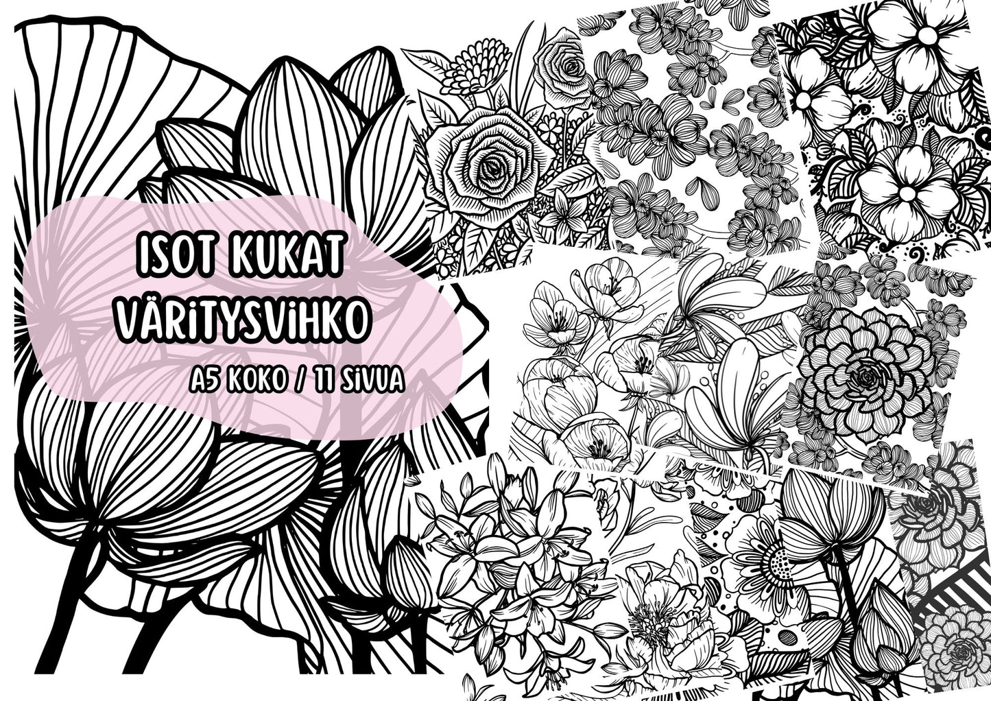 Väritysterapiaa Bundle 🌸