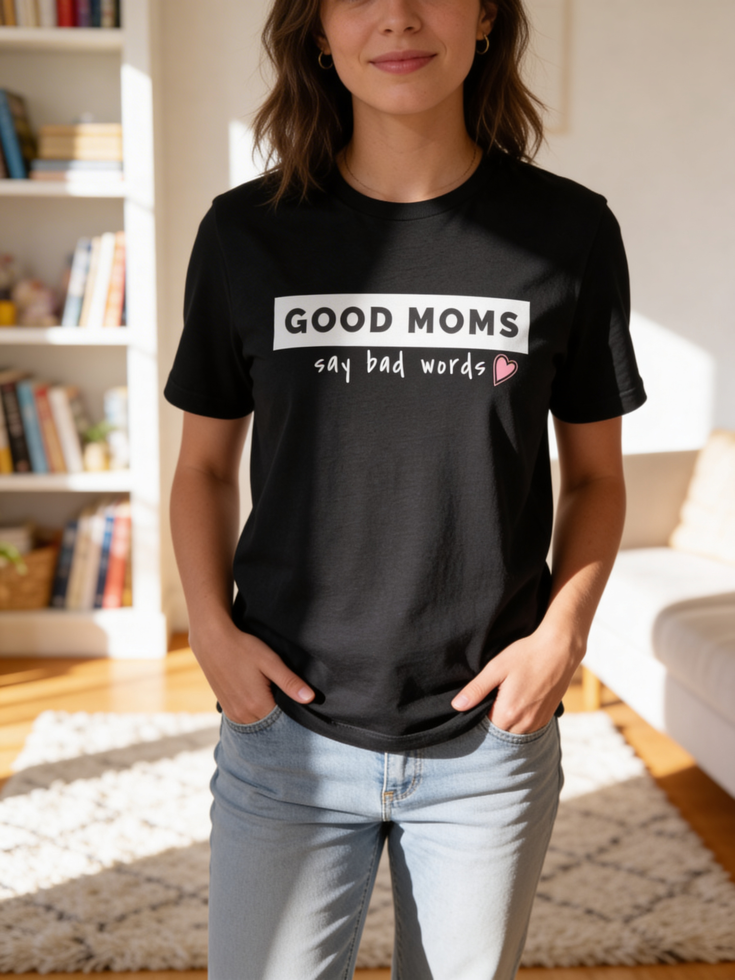 Good moms say bad words t-paita – ihana äitipaita |  Lahjaidea äidille