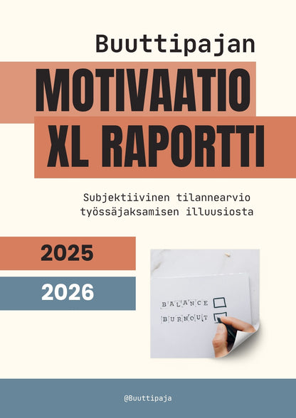 Motivaatioraportti PDF – tunnepohjainen työkalu pomoille