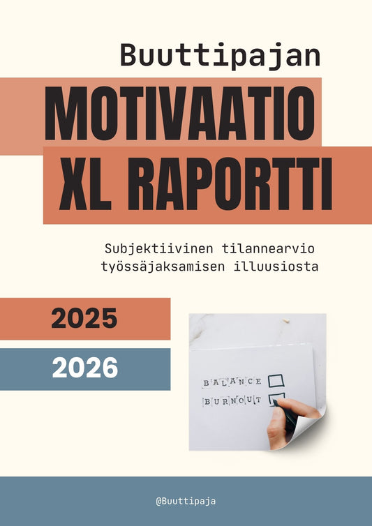 Motivaatioraportti PDF – tunnepohjainen työkalu pomoille