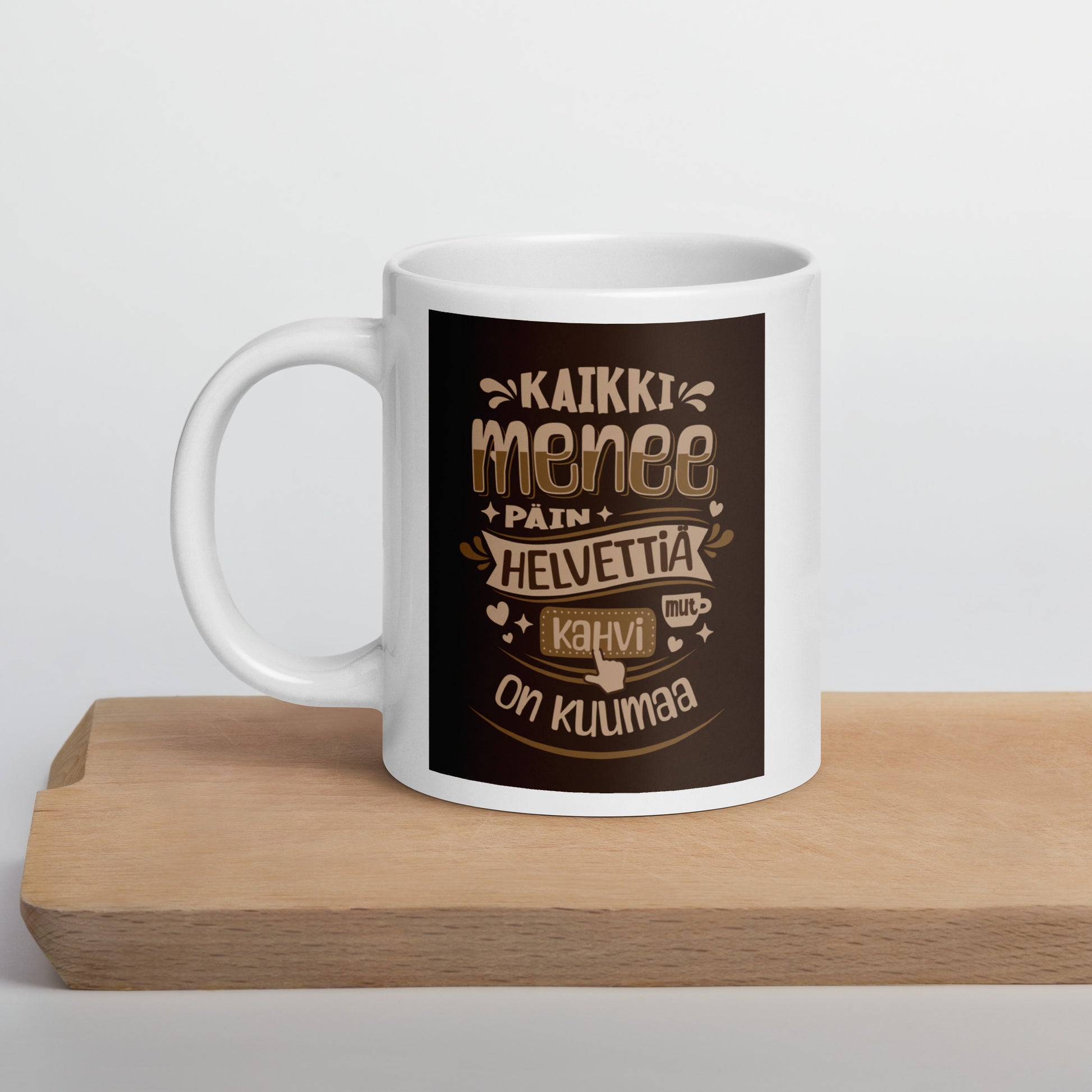 kuumaa kahvia, lahja kollegalle