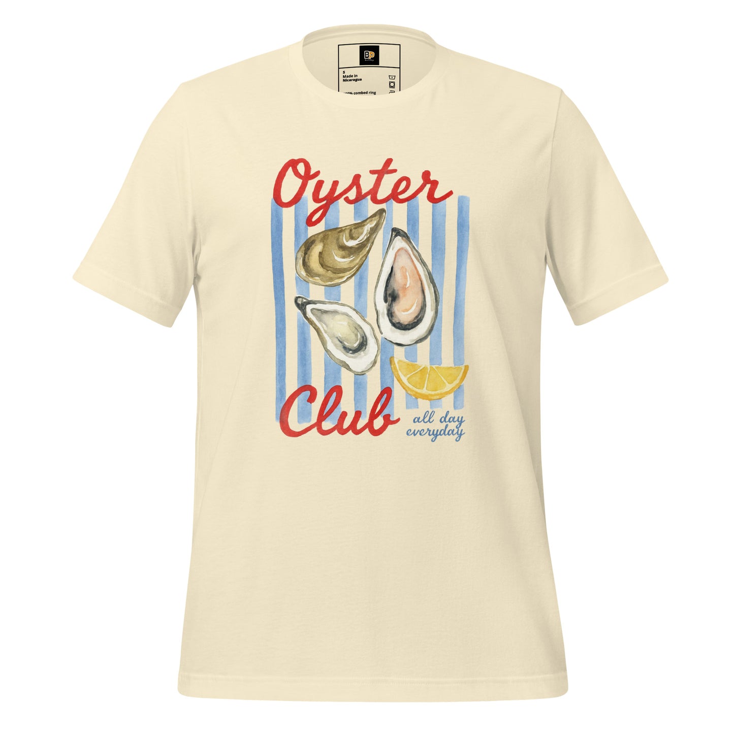 Oyster Club T-paita – Kesäinen Oyster Lover -paita | Unisex