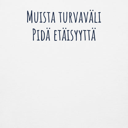 Koirahuumori  lämmin Huppari | “Omistajani haukkuu lujempaa” + “Muista turvaväli. Pidä etäisyyttä.”